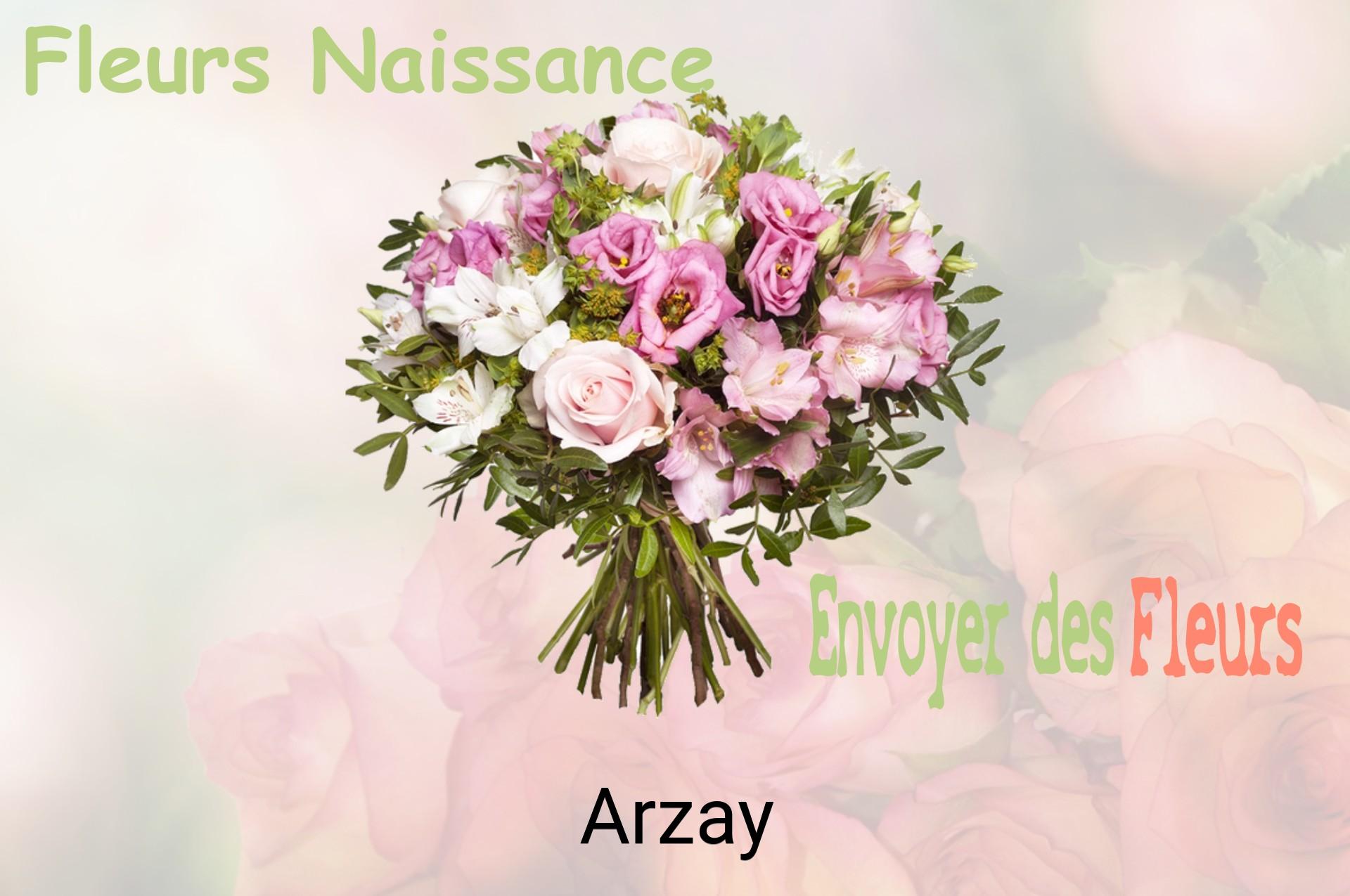 Bouquet de fleurs de naissance livré à Arzay